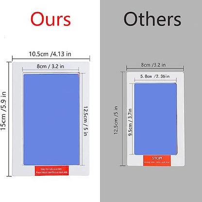 Large Inkless Hand and Footprint Kit, Baby Keepsake, 2-Pack - color: 2 Pack Light Blue