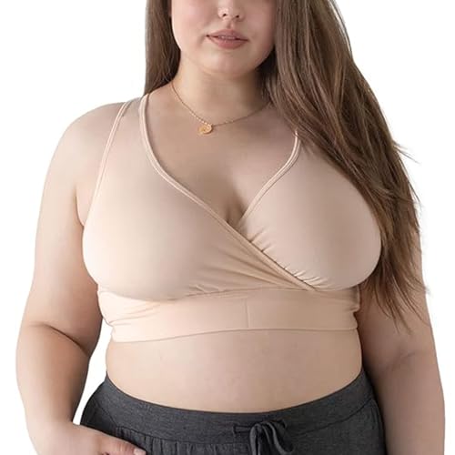 Kindred Bravely French Terry Racerback Nursing & Sleep Bra, Maternity Bra - color: Beige, size: Small