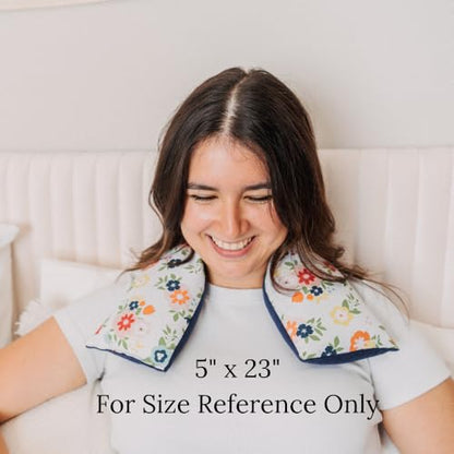 Microwave Heating Pad, Microwavable Hot Pack, Ice Pack, Moist Therapy or Cold Compress, Flax Seed and Dried Herbs, Great for Back, Neck, Head, Cramps