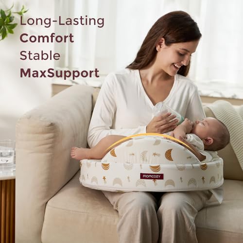 Momcozy Cozylite Nursing Pillow for Breastfeeding - Supportive Memory Foam - color: Starry Night