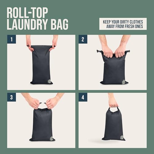 TRIPPED Travel Gear Large Compression Packing Cubes 7-Piece Set for Travel - color: Grey/Orange