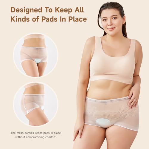 Carer Mesh Underwear Postpartum C-Section Recovery Soft Breathable 20 Count - color: 20pcs, size: Small