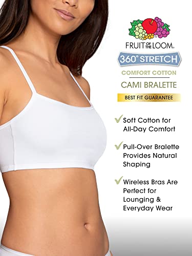 Fruit of The Loom Women's 9-Pack Spaghetti Strap Cotton Sports Bra - color: Black/Heather Grey/Charcoal, size: 36