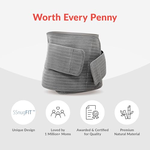 Mamaway SSnugFit Postpartum Belly Band, Breathable C-Section Support Girdle - size: Medium
