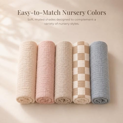 Konssy Muslin Nursing Pillow Covers, Soft Cover for Breastfeeding Pillows - color: Oat