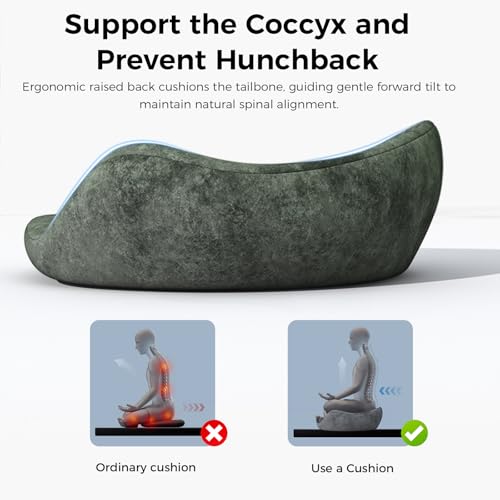Meditation Cushion - Cross Leg Floor Pillow for Meditator at Home.