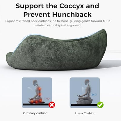 Meditation Cushion - Cross Leg Floor Pillow for Meditator at Home.