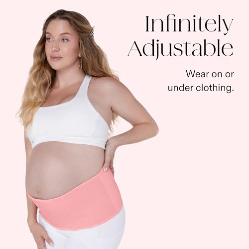 Bala Belly Bands for Pregnant Women, Breathable Mesh Maternity Belt - color: Blush