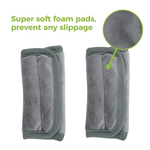 COOLBEBE Car Seat Straps Shoulder Pads for Baby Kids - color: Grey, size: Small