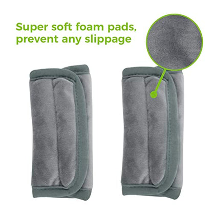 COOLBEBE Car Seat Straps Shoulder Pads for Baby Kids - color: Grey, size: Small