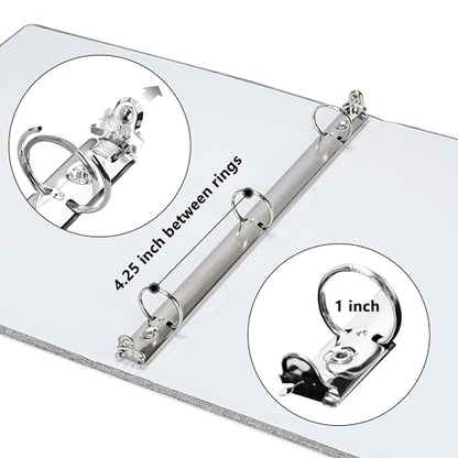 Vienrose Self Adhesive Photo Album 3 Ring Binder 40 Sheets 80 Pages Grey - color: Grey, size: 40 Sheets/80 Pages