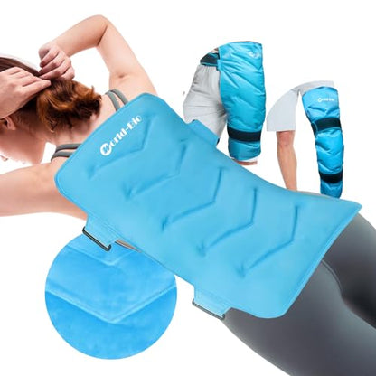 BLOBUSTE Full Back Ice Pack for Injuries, XXL, 21"x13" - style: ice pack for back pain reilef