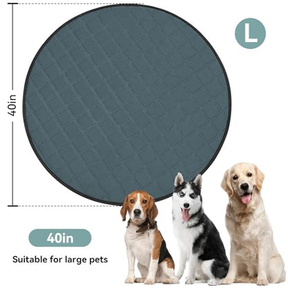 Siedihit Washable Reusable Pet Pee Pads, Absorbent Non-Slip Training Mat - size: Large - 4pack