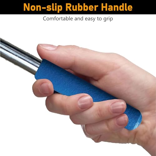 Telescoping Magnetic Pickup Tool, 40” Extendable Large Magnet Stick with 35 LB Pull Capacity, Strong Handheld Magnet Pick up Tool for Retrieving Nails, Screws and Metal Objects (Blue) - color: Blue