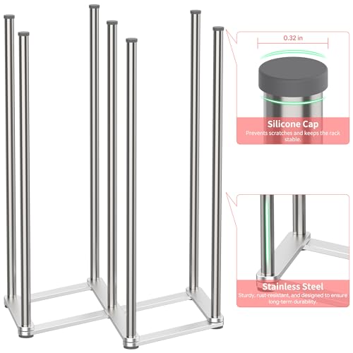 Collapsible Bottle Drying Rack, Baby Bottle Drying Rack, Foldable Cup Draining Holder, Retractable Reusable Silicone Bag Dryer with Non-Slip Bottom
