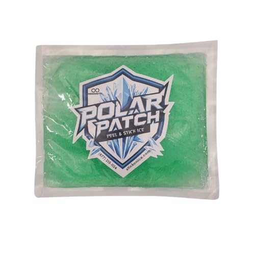 PolarPatch Adhesive Ice Pack, 6 x 7-Inch, Green 2 Pack - color: Green, size: 6” x 7”