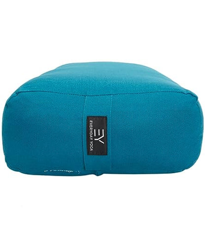 Everyday Yoga Premium Bolster, Soft Meditation Pillow, Multi-Colors - color: Peacock, style: A. High Impact - Rectangular