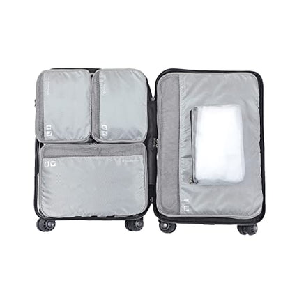 Traveler's Choice Cloverland Packing Cubes 5 Piece Set, Grey - color: Gray