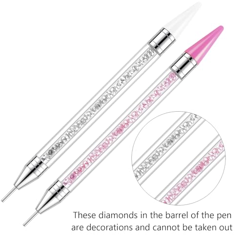Bedazzling Tools Pen Kit Diamond Painting Wax Pencil Rhinestone Picker Tool - color: Pink