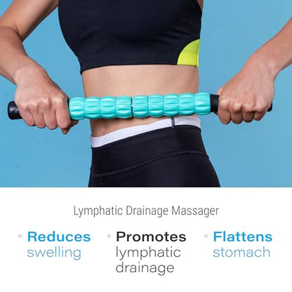 Bruizex Lipo Roller Lymphatic Drainage Massager, Massage Tool for Stomach - size: Medical Plastic Massager