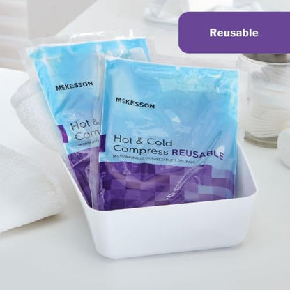 McKesson Cold and Hot Compress Reusable Gel Ice Hot Packs, 6.75 x 10.5 in - size: Large (6.75" x 10.5")