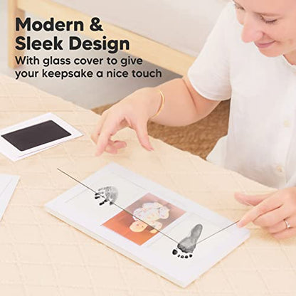 Inkless Hand and Footprint Kit, Boy Girl Newborn Keepsake (Cloud Gray) - color: Cloud Gray
