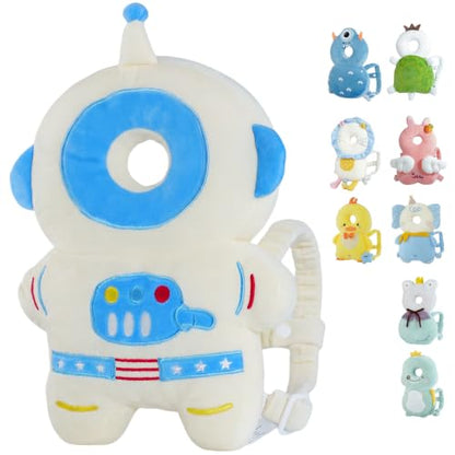 Baby Head Protector Backpack - Soft & Lightweight Fall Cushion Backpack for Toddlers Walking and Crawling(Blue Astronaut) - color: Blue Astronaut