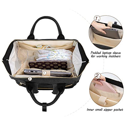 CURMIO Breast Pump Backpack Compatible for Spectra S1, S2, Medela, Black - color: Black