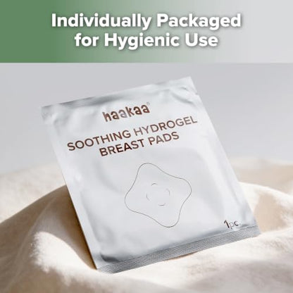 haakaa Hydrogel Nipple Pads with Lanolin, 8 PCS Individually Wrapped - size: 8 PCS