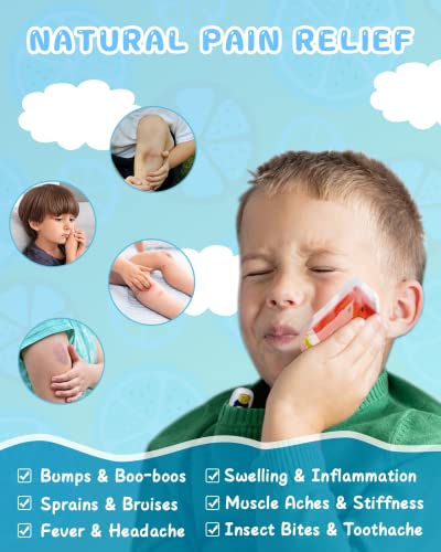Kids Ice Packs for Boo Boos, 6 Pcs, FSA Eligible HSA, Small Gel Pack Injury - style: Kids Ice Packs - 6 Pack