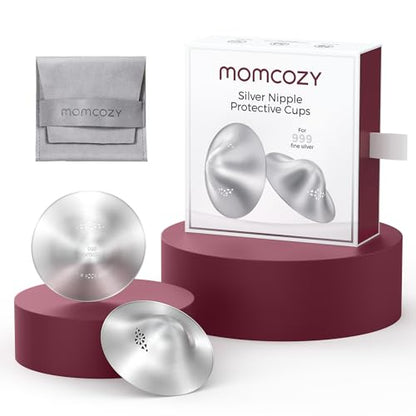 Momcozy 999 Silver Nursing Cups,Perforated Breathable Design, XXL Size - size: 2X-Large-Hole