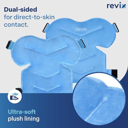 REVIX Extra Large Ice Pack for Back Relief, Shoulder Ice Pack, Reusable Ice Pack Wrap