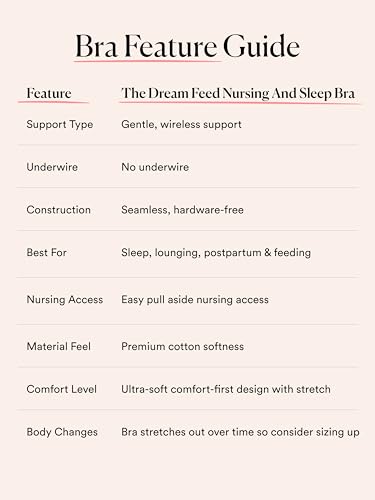 HATCH The Dream Feed Nursing & Sleep Bra - color: Sand, size: Large