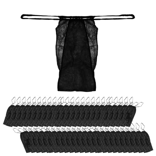 Flylin 50 Pcs Disposable Panties for Women, Non-Woven Thickened Underwear