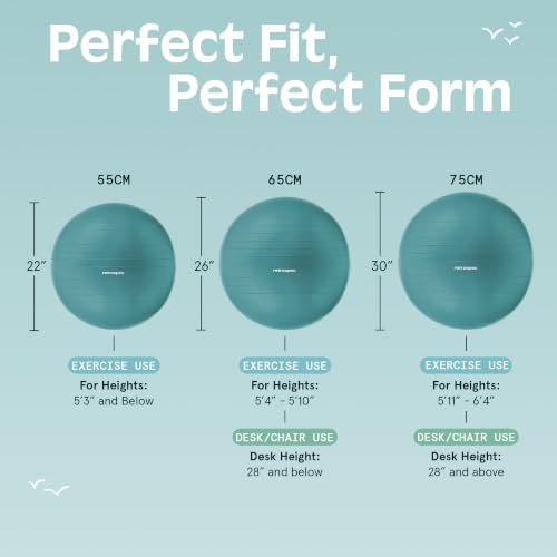 Retrospec Retrospec Luna Exercise Ball - color: Turquoise