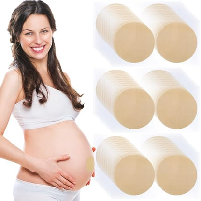 Shyyween 30 Pcs Pregnancy Belly Button Cover Round Skin Color - color: Skin Color, style: Round