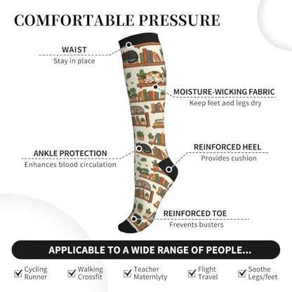 Compression Sock Graduated Knee High Sock for Women Men - color: 16