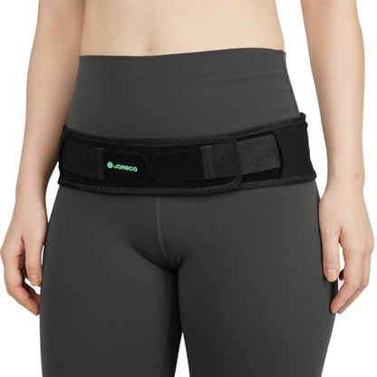 Sacroiliac SI Joint Hip Belt for Women and Men - Adjustable Compression Pelvic Belt Support Hip Brace for SI Joint Dysfunction, Sciatica (Large) - size: Large