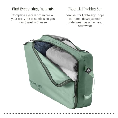 Eagle Creek Pack-It Reveal Carry-On Set, Willow Green, Set of 4 - color: Green