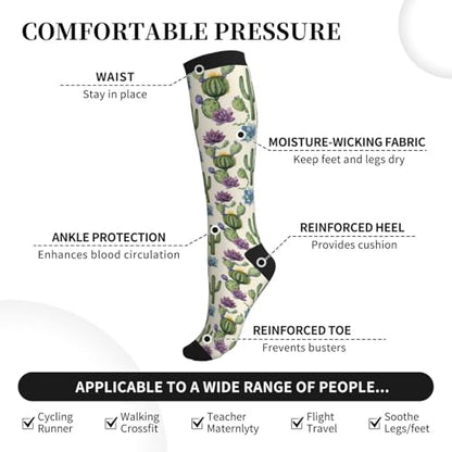 Compression Sock Graduated Knee High Sock for Women Men - color: 19