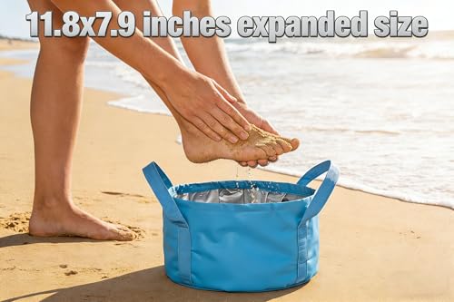 Foldable Washing Basin, Portable Bucket for Camping & Travel