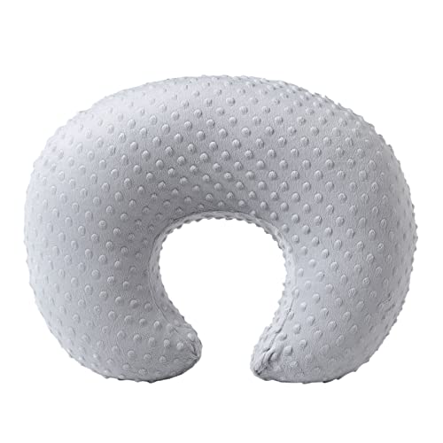 Nursing Pillow and Body Positioner with Premium Slipcover - color: Glacier Gray