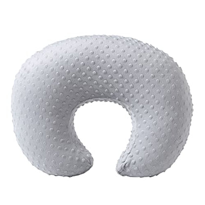 Nursing Pillow and Body Positioner with Premium Slipcover - color: Glacier Gray