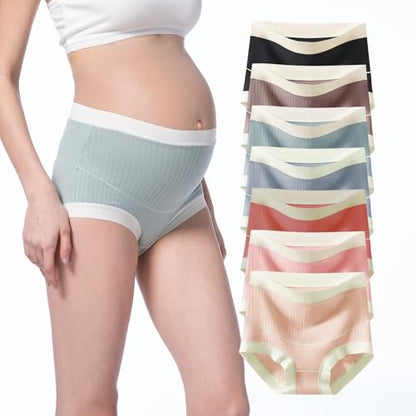 Cotton Maternity Underwear for Women High Waist 7 Pack - size: 4X-Large