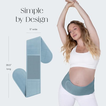 Bala Belly Bands for Pregnant Women, Breathable Mesh Maternity Belt - color: Sea