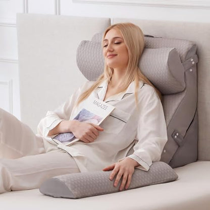 Ruqmuis Wedge Pillow Set for After Surgery, Bed Wedge Pillow, Grey - color: Grey, size: 4pcs