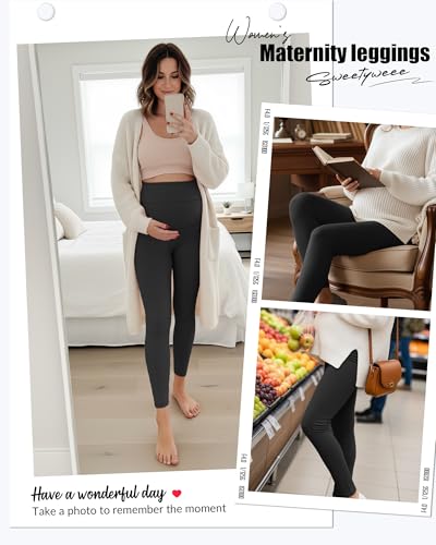 3 Pack Women's Maternity Lounge Pants - color: Black, size: Small