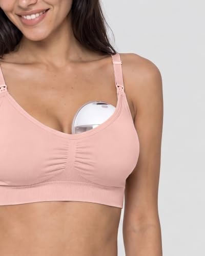 Stelle Nursing Bras Maternity Bralette Seamless for Breastfeeding - color: 1 Pack Pink, size: Small