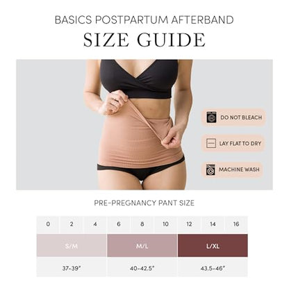 Ingrid & Isabel Basics Afterband Postpartum Belly Band, (Black | L/XL) - color: Black, size: Large / X-Large