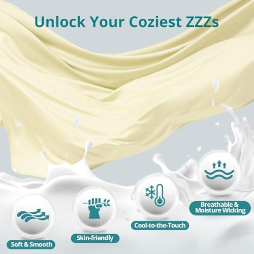 Cooling Pregnancy Pillows for Sleeping, 57'' Full Body Pillow, Light Yellow - color: Light Yellow, size: 57 Inch